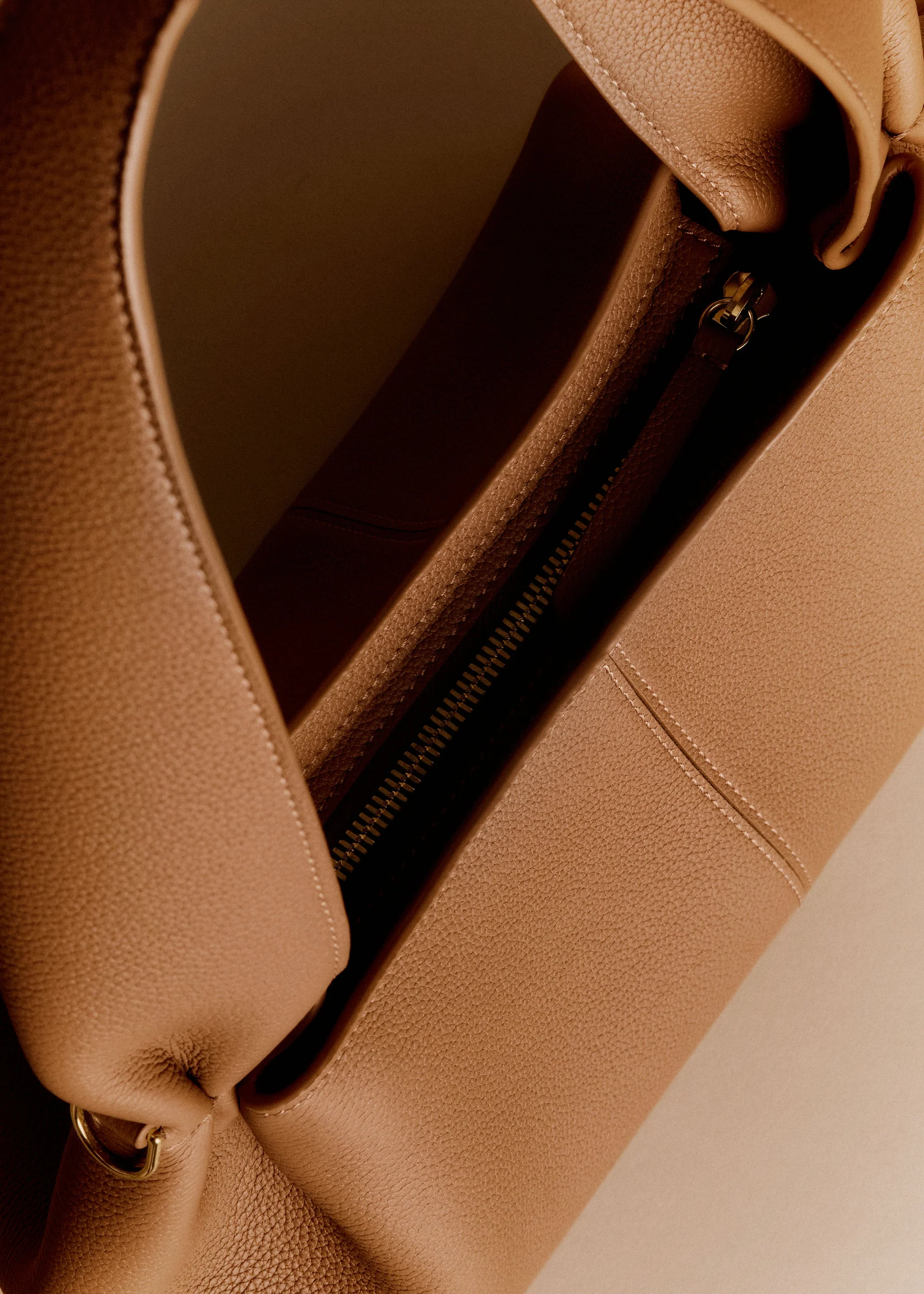 Sac Polène NUMÉRO NEUF EAST-WEST — Camel Grainé