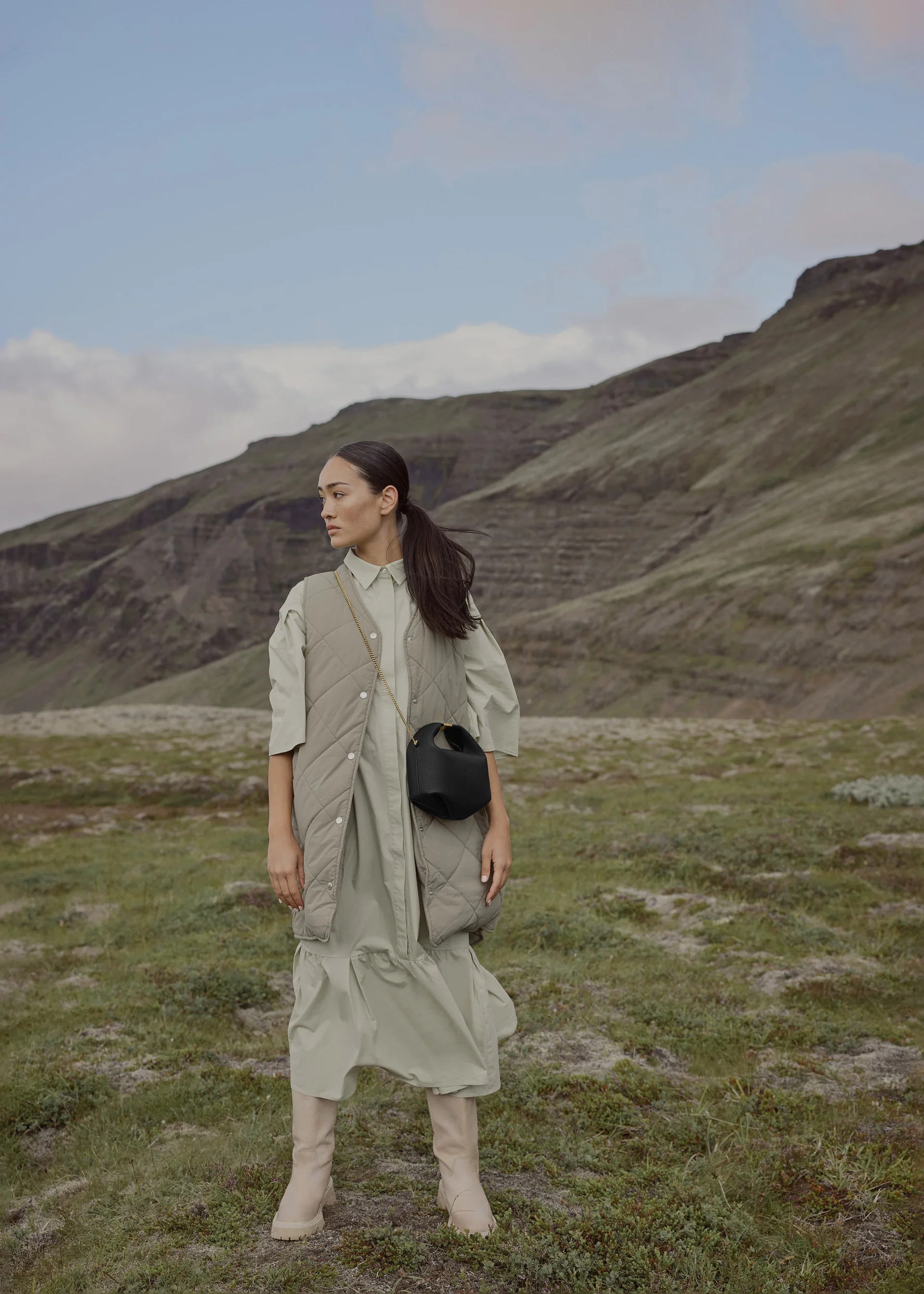 Sac Polène BÉRI CHAÎNE — Noir Grainé