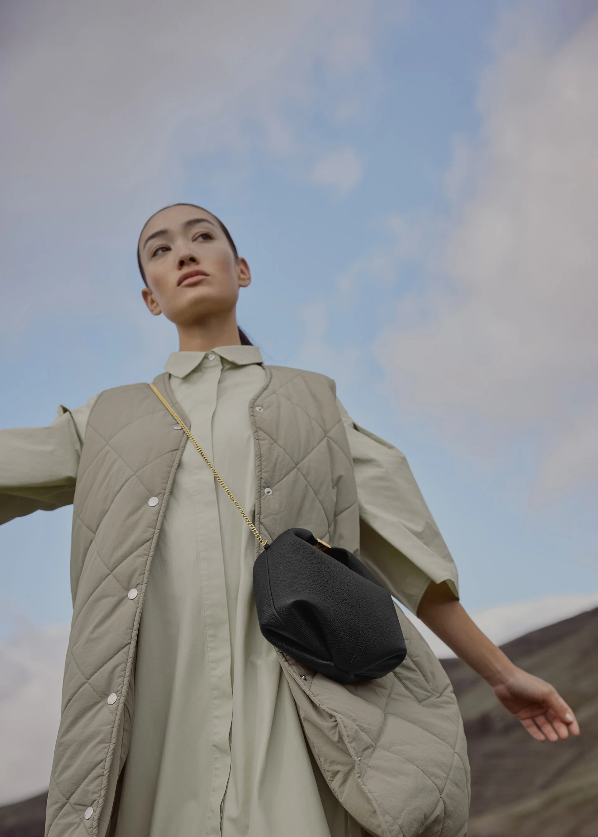 Sac Polène BÉRI CHAÎNE — Noir Grainé