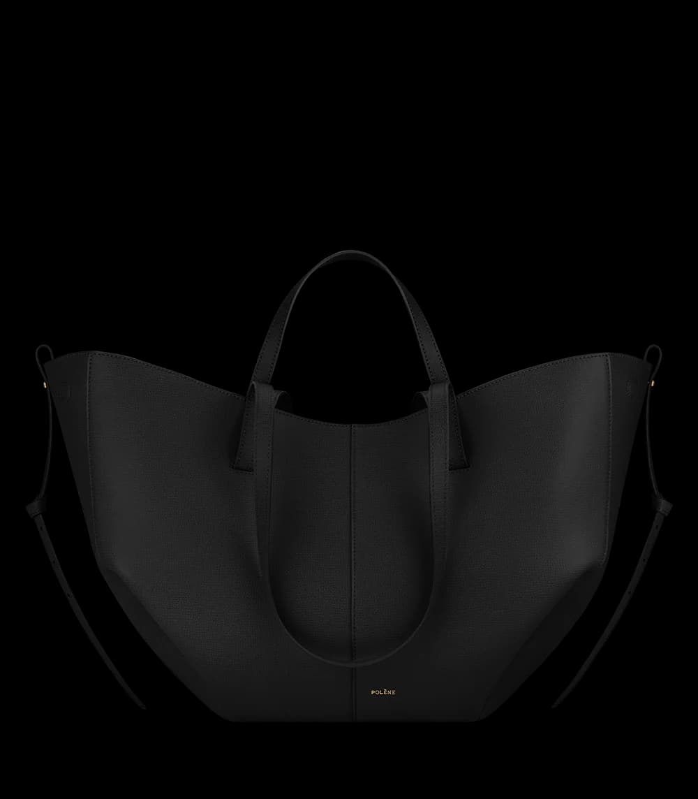 Sac Polène Cyme — Noir Grainé
