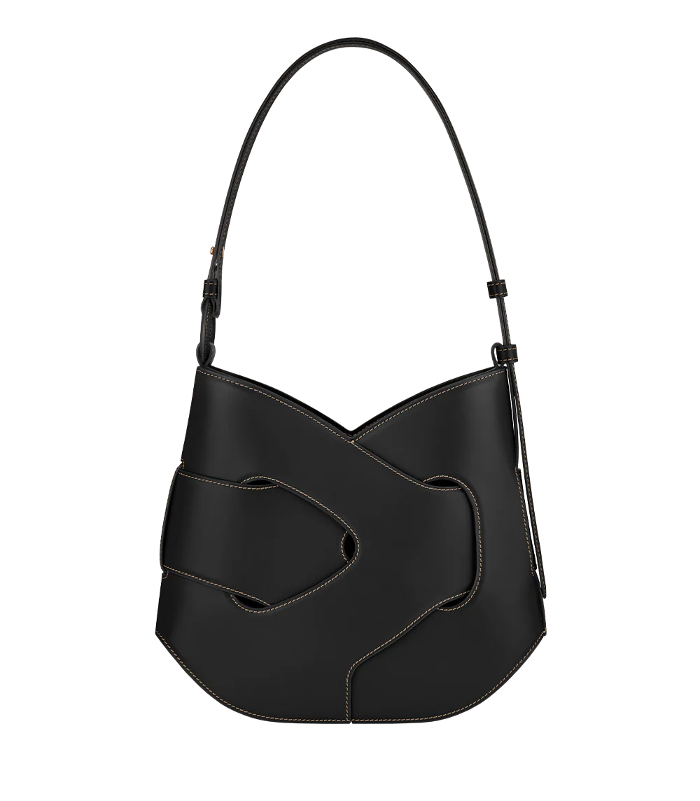 Sac Polène NODDE HOBO — Noir Grainé